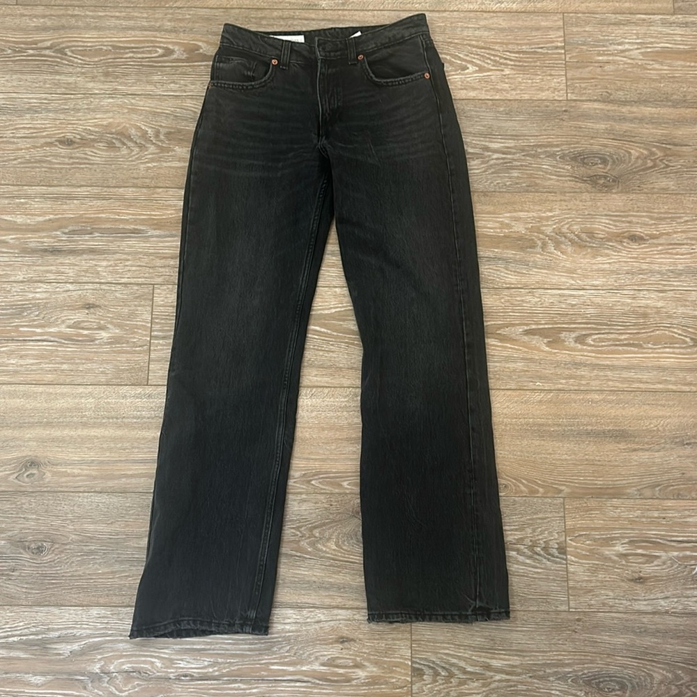 Mid-Rise Black Zara Jeans